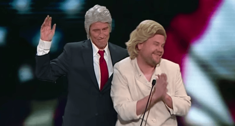 Denis Leary joins James Corden for updated version of his notorious hit single: ‘Trump’s an Asshole’
