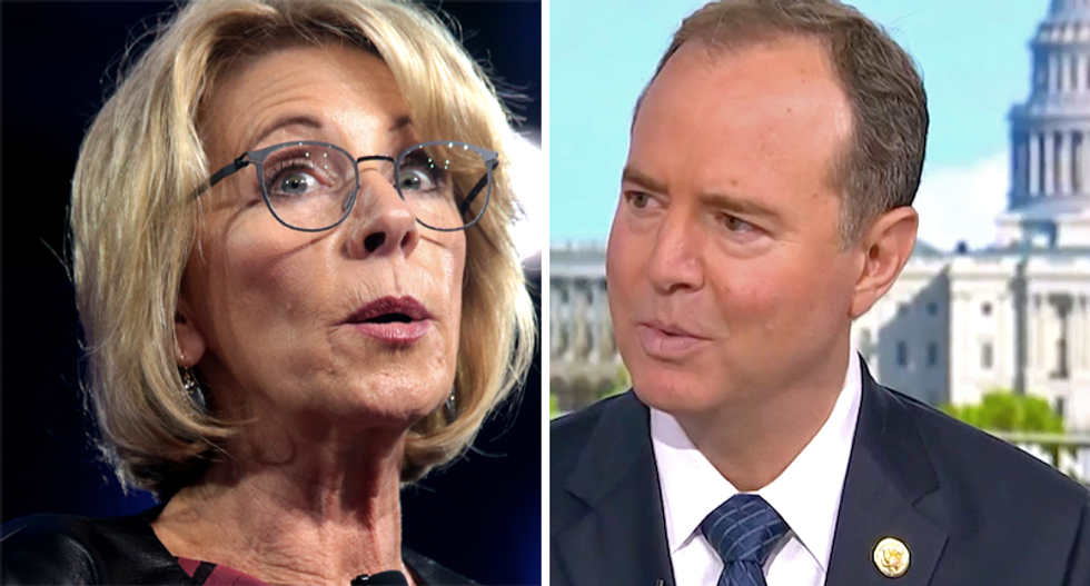 'Pop quiz for Betsy DeVos': House Intel Chairman challenges Secretary of Education to multiple-choice test
