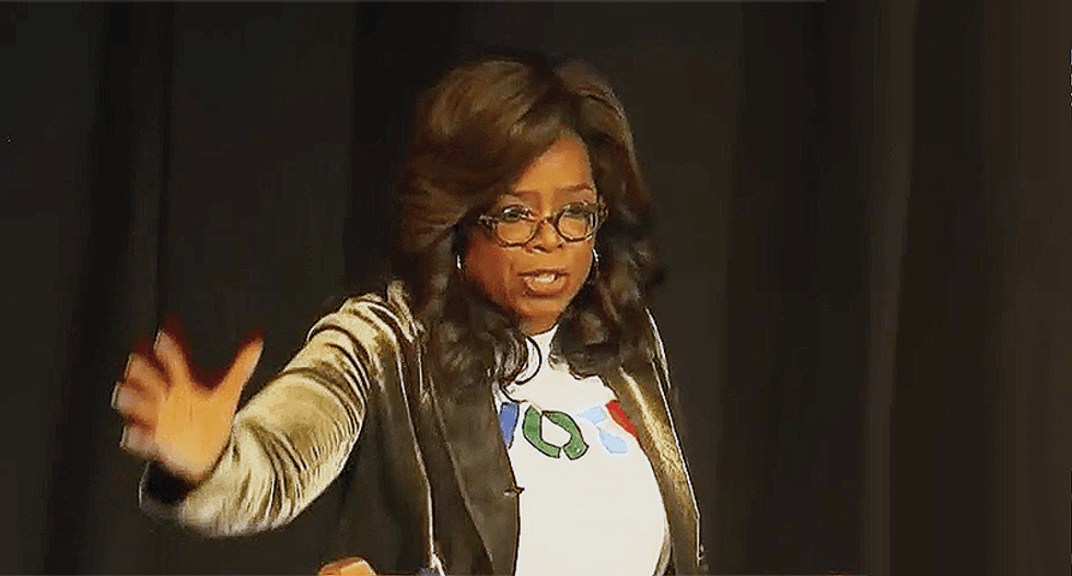Oprah says the blood of lynching victims 'seeped into my DNA' in stunning speech for Stacey Abrams