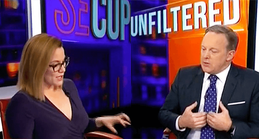Watch Sean Spicer try to wiggle his way out of admitting he lied to the public for Donald Trump