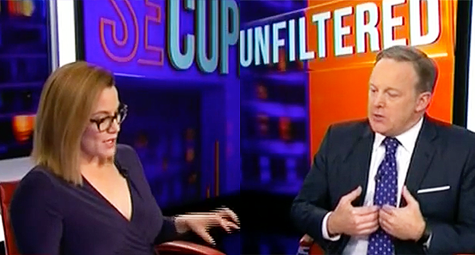 Watch Sean Spicer try to wiggle his way out of admitting he lied to the public for Donald Trump