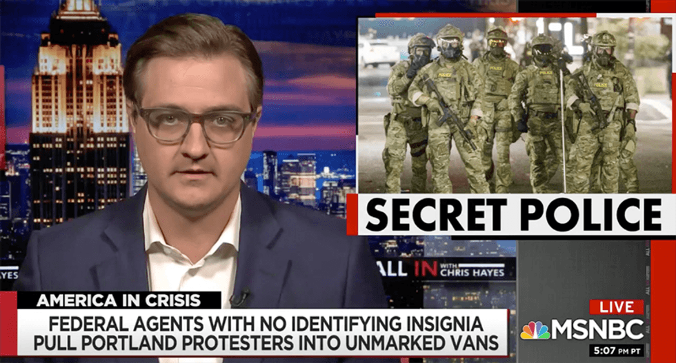 MSNBC anchor interviews Oregon governor — and tells her why he would resist detainment by the ‘Secret Police’ in Portland