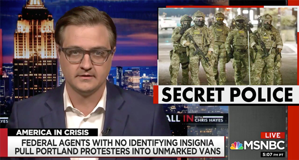 MSNBC anchor interviews Oregon governor — and tells her why he would resist detainment by the ‘Secret Police’ in Portland