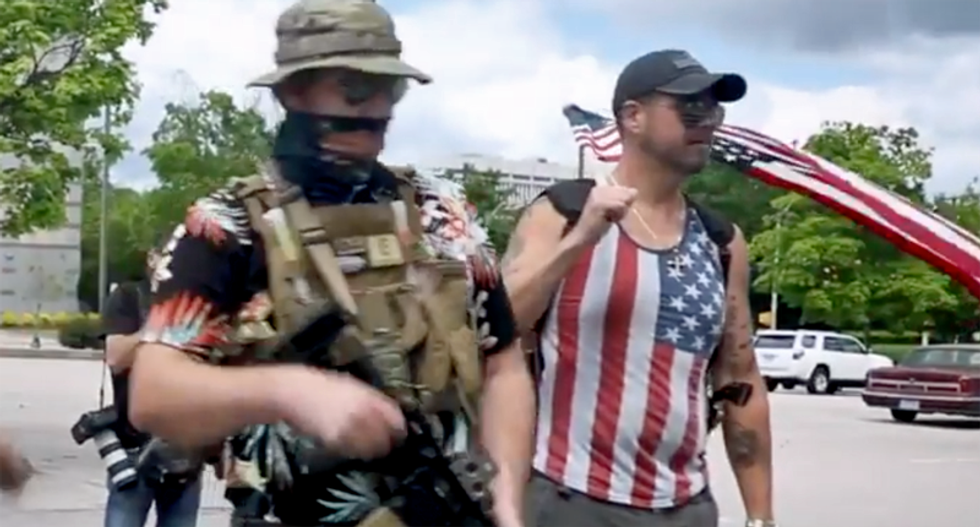 'It’s time to boogaloo': Militia members regurgitate Trump's election conspiracy theories at Nevada rally