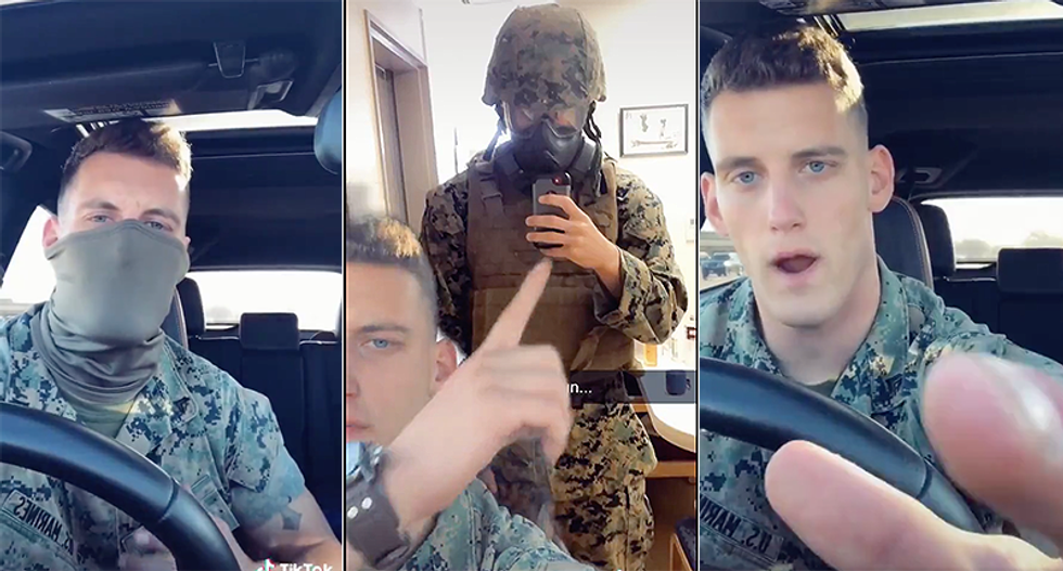 Military member calls out 'beta' wimps who complain about wearing a mask