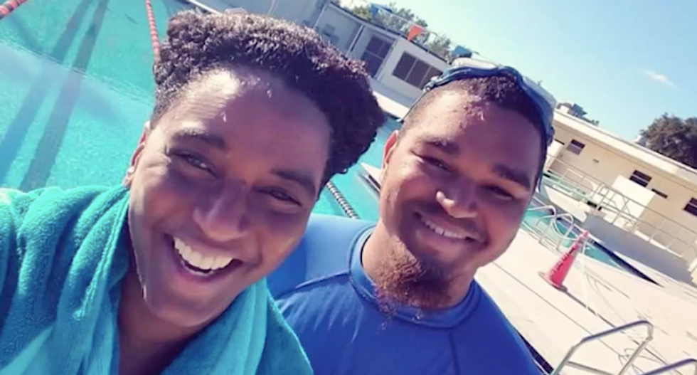 White woman orders lifeguard to call cops on mom and son for 'swimming while black'