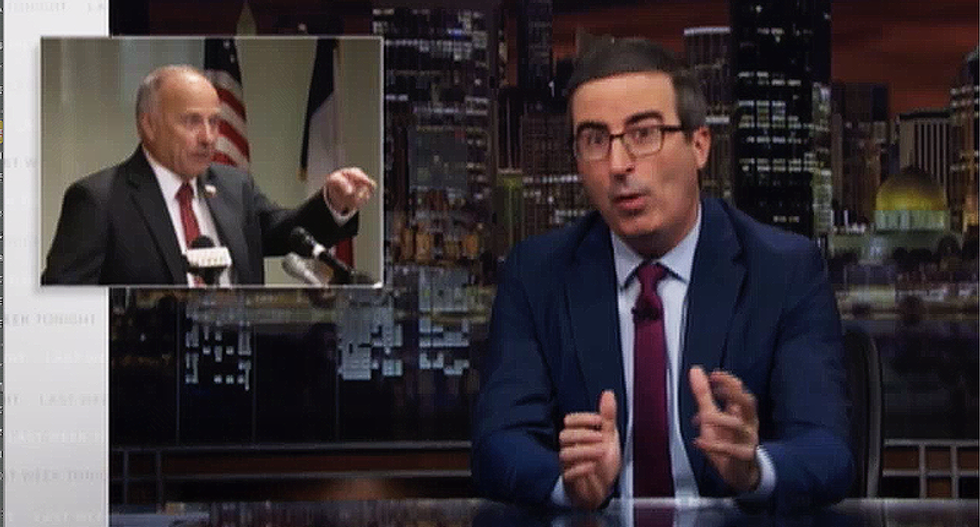 John Oliver hilariously nails Steve King for having a 'special mix of racism and stupid' for being unable to lie about white nationalism