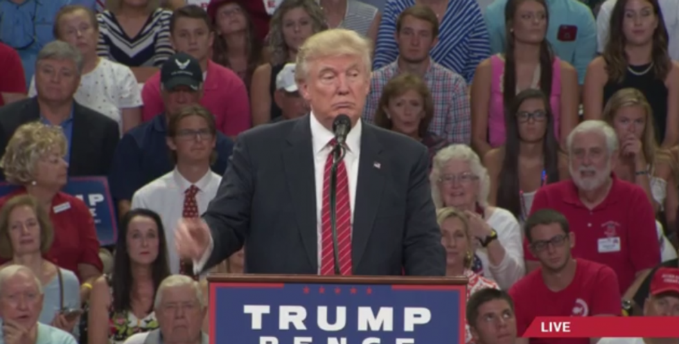 WATCH: Trump darkly hints that 'the Second Amendment people' can stop Hillary from picking judges