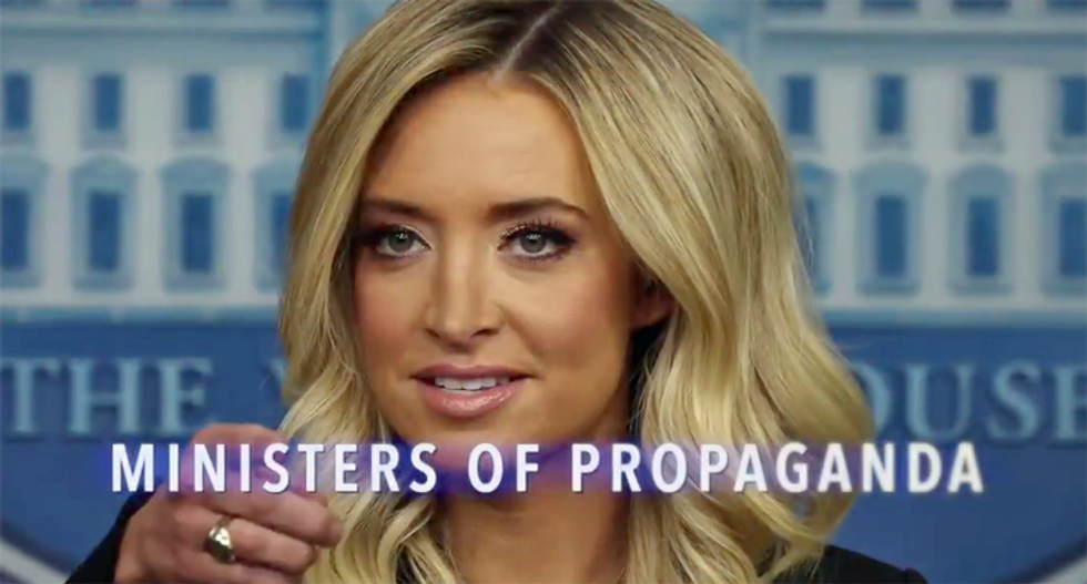 Trump's last-ditch display of fascist theatrics is straight out of Orwell