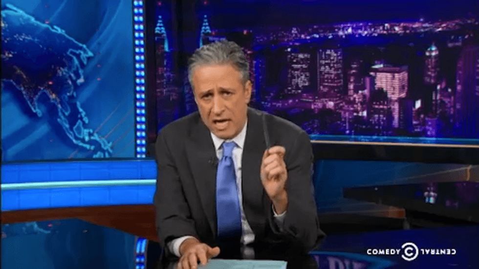 Jon Stewart: Fox News to blame for 'apocalyptic paranoia' that fueled anti-LGBT Arizona bill