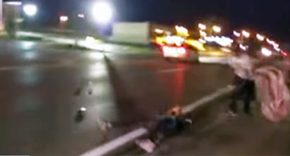 WATCH: Terrifying video of car slamming into #BlackLivesMatter protester in Ferguson