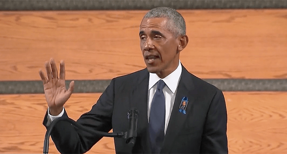 Obama unloads on Trump at John Lewis funeral -- without even mentioning his name