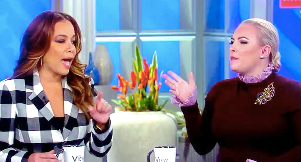 The View’s Meghan McCain sputters in rage after Sunny Hostin says Republicans should have put country over Trump