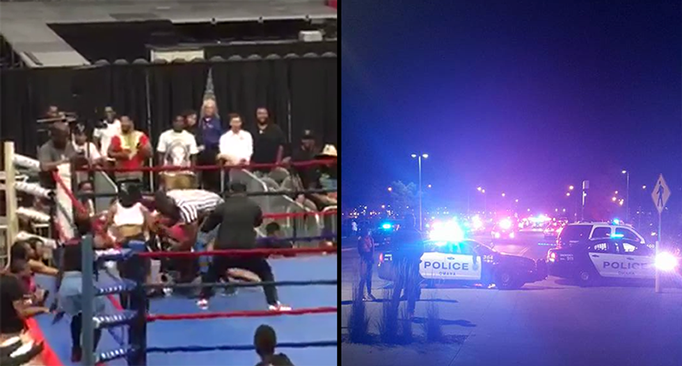 Nebraska bikini boxing devolves into brawl — police forced to use pepperball guns to break it up