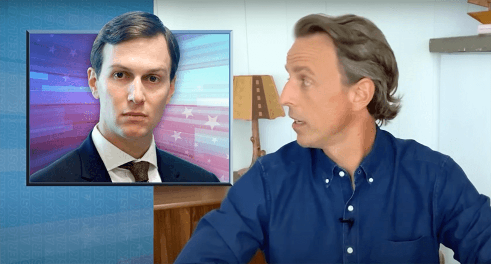 WATCH: Seth Meyers goes after 'sociopath' Jared Kushner for America's coronavirus failures