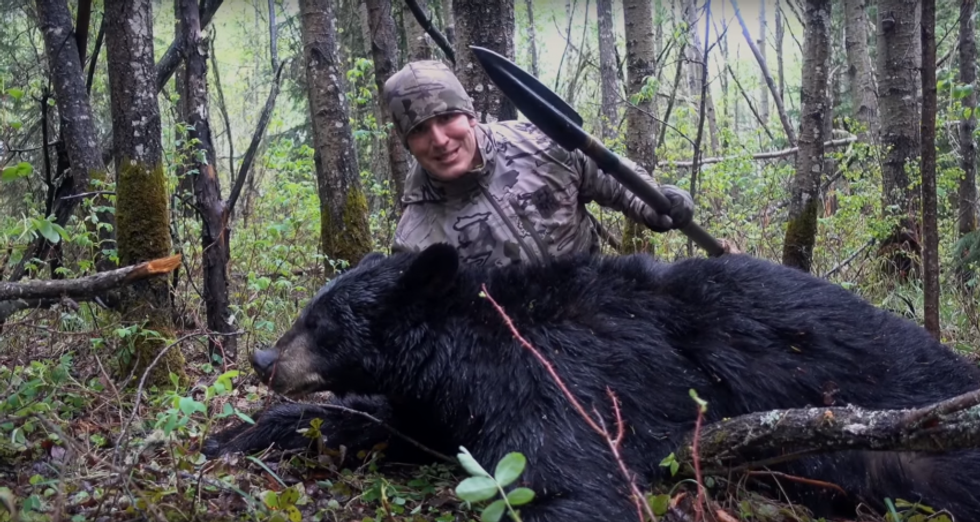 Canada officials may charge US hunter who speared bear to death