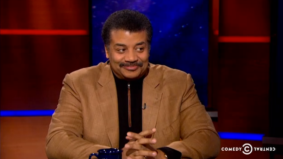 Neil deGrasse Tyson tells Stephen Colbert that science 'is true whether you believe in it or not'