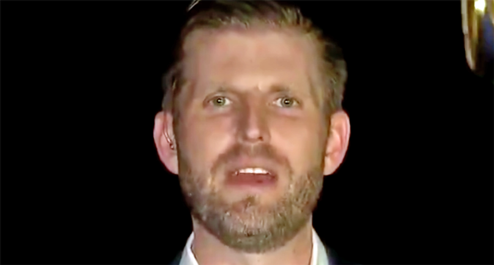 Eric Trump likes tweet calling Kamala Harris 'whorendous'