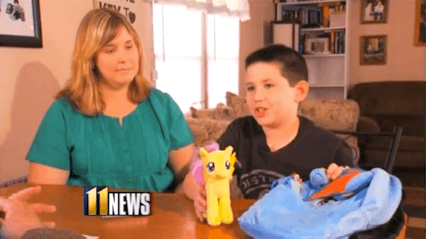 NC mom says school is blaming the victim by banning bullied son's 'My Little Pony' bag