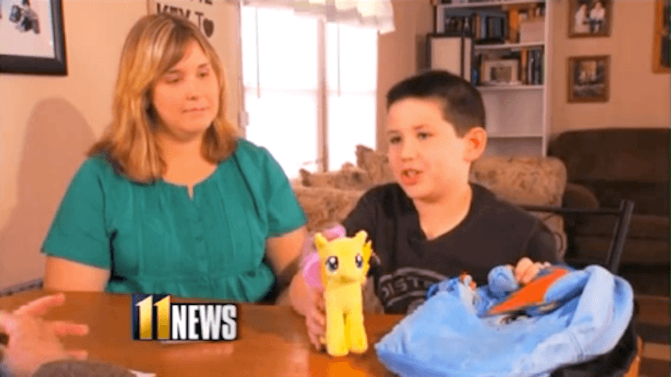 NC mom says school is blaming the victim by banning bullied son's 'My Little Pony' bag