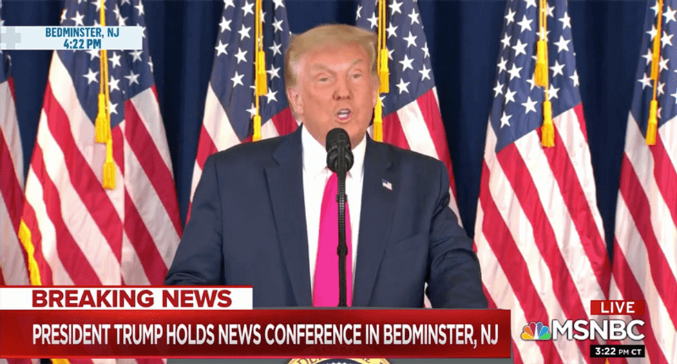 Trump burned to the ground for Bedminster ‘rally’ to sign executive orders