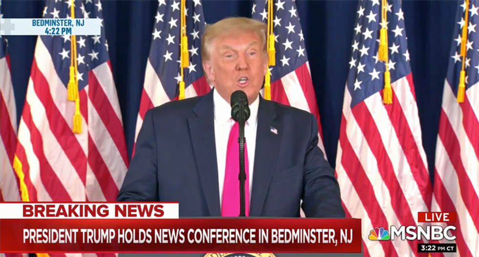 Trump burned to the ground for Bedminster ‘rally’ to sign executive orders
