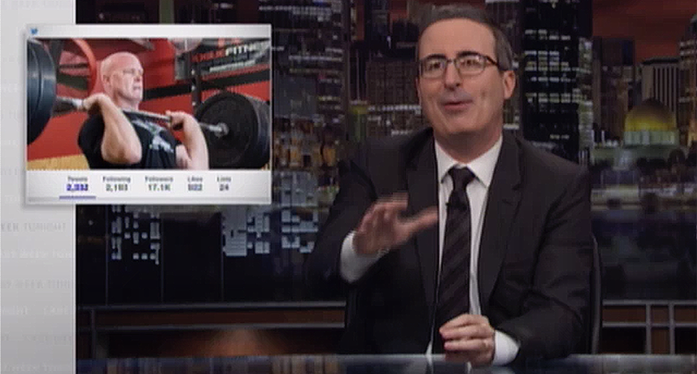 John Oliver hilariously ridicules new acting AG Matt Whitaker's nonsensical Japanese tattoo he flexes while body building
