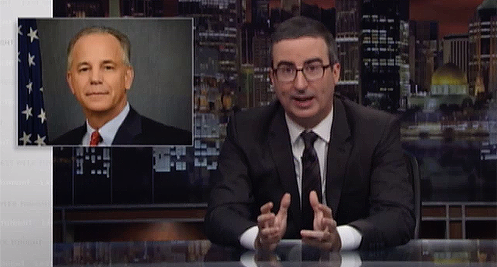 John Oliver broadcasts little known Trump official's cell phone number he openly gave to oil companies he's regulating
