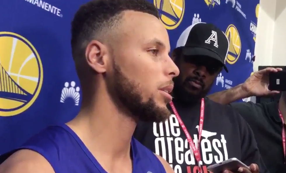 Stephen Curry says it's 'beneath' Trump to attack athletes -- as DC mayor invites Warriors to town