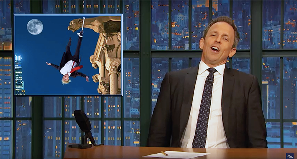 Seth Meyers calls Trump so dumb he’s like a Gotham City gangster who thinks he can outsmart Batman