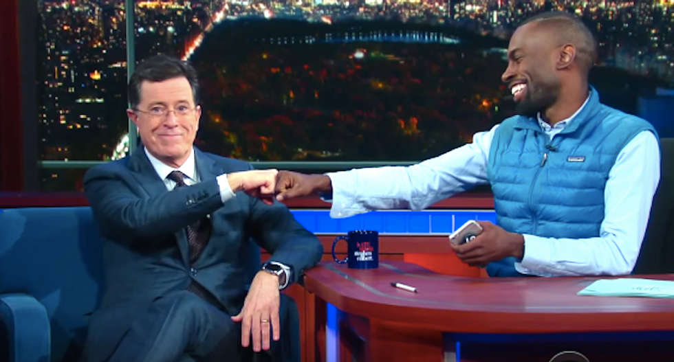 Stephen Colbert confesses to DeRay McKesson what white people fear about privilege — and it’s perfect