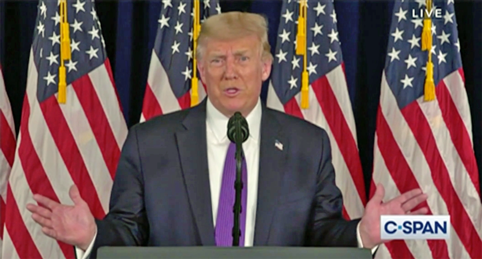 WATCH: Trump whines about getting blamed for college football not occurring due to his COVID failures