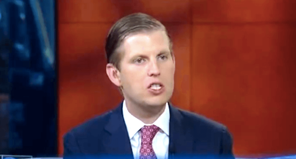 WATCH: Eric Trump blames Syrian refugees for 15 years of wage stagnation