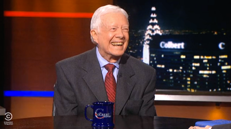 Jimmy Carter tells Stephen Colbert: The Bible is misused to subjugate women