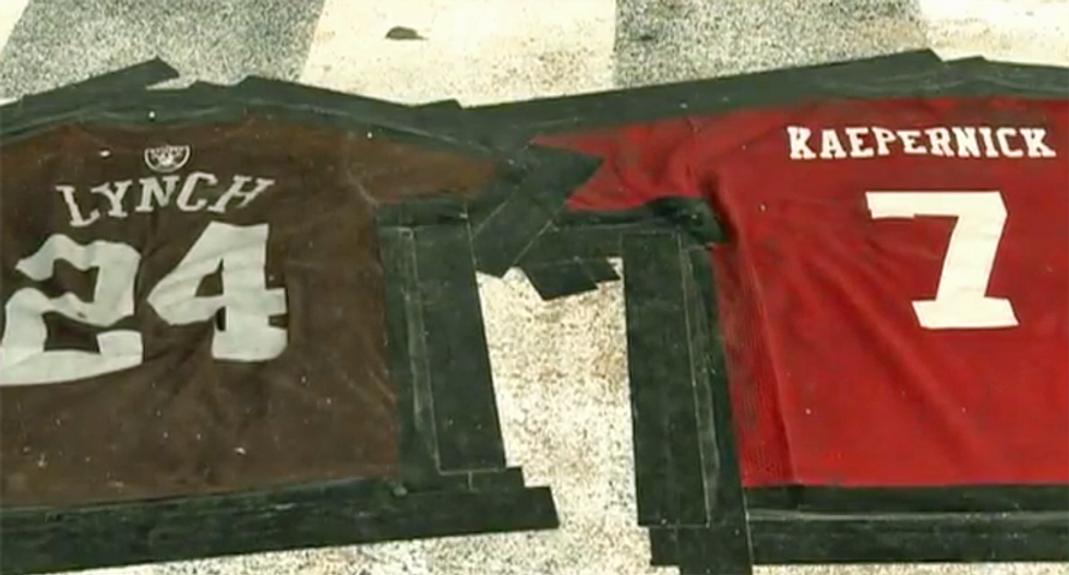 Missouri bar owner crafts ‘Lynch Kaepernick’ doormat -- then claims ‘it’s not a race thing’