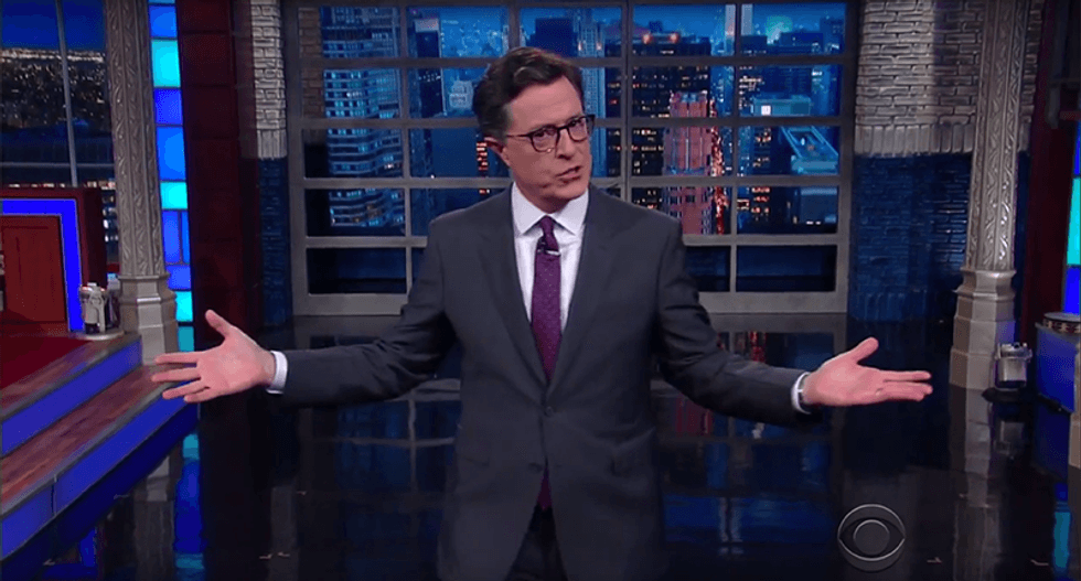 Stephen Colbert hilariously mocks a ‘suspicious’ Trump: 'A black cat is the only pussy he won’t grab'