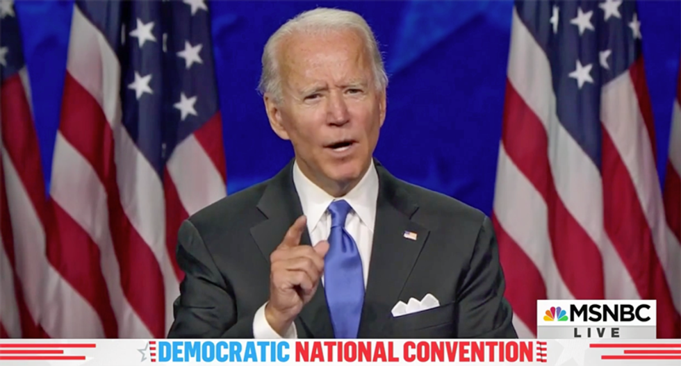 WATCH: Joe Biden rips Trump on coronavirus and the economy during hopeful and uplifting convention speech
