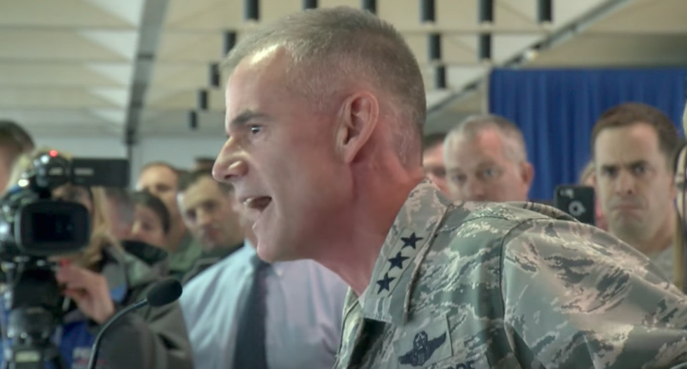 'Get out!': Lt General rains hell on Air Force Academy after racist messages were left on black cadets' rooms