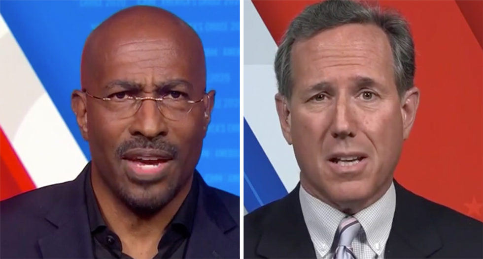 Van Jones urged Republicans to denounce Trump’s racism — and Rick Santorum got really defensive