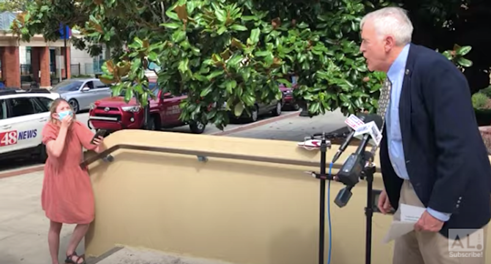 'Slavery lost!’ Hecklers rain mockery on pro-Confederates defending Alabama monument