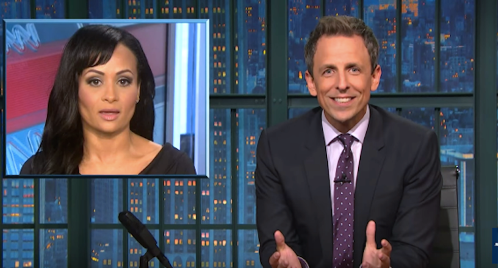 Seth Meyers mocks Katrina Pierson: She's like 'a zookeeper when the monkeys start throwing their sh*t'