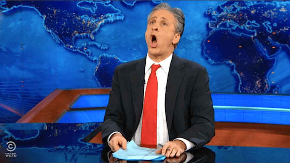 Jon Stewart calls 'bullsh*t' on court's election rulings: 'Justice is blind, but only in one eye'
