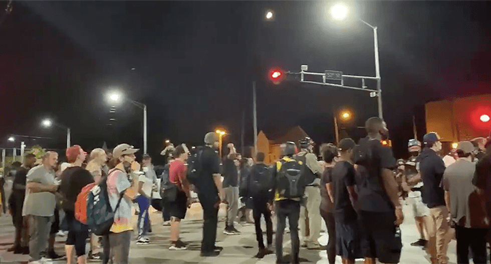 Video shows officers in unmarked vehicles surround and arrest activists in Kenosha