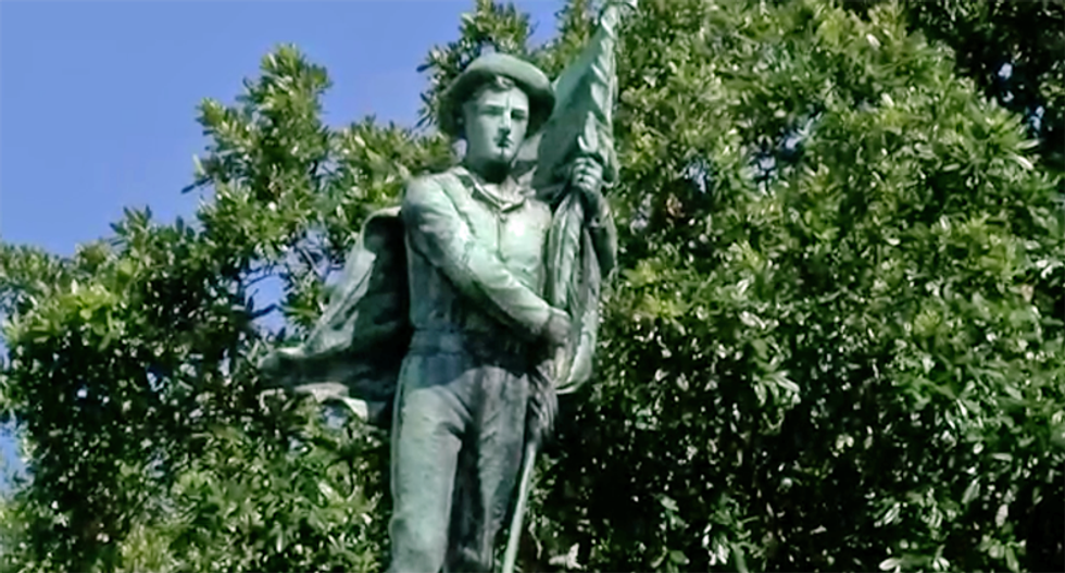 This Louisiana city voted to keep its Confederate monument – but mother nature had other plans