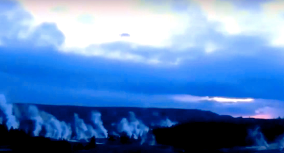 WATCH: UFO buffs freak out over aliens and supervolcano after strange objects spotted at Yellowstone