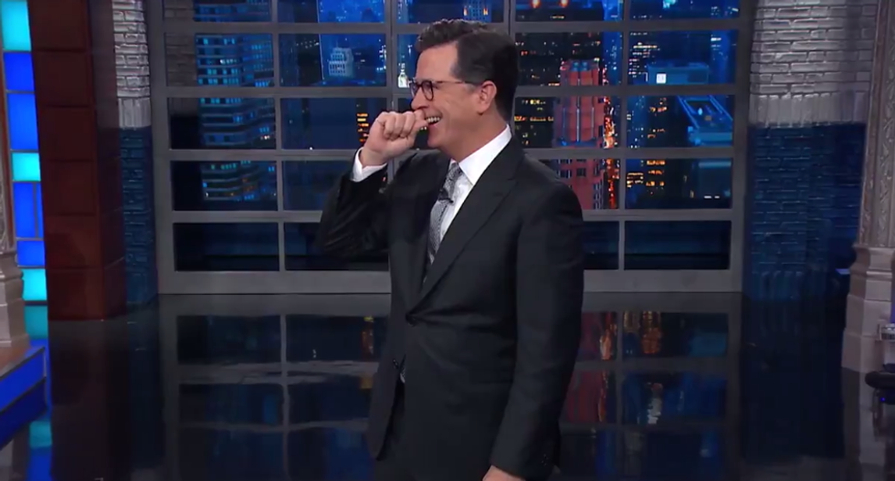‘Trumpsplaining at its best’: Stephen Colbert rips Trump for his ‘disastrous’ Puerto Rico visit