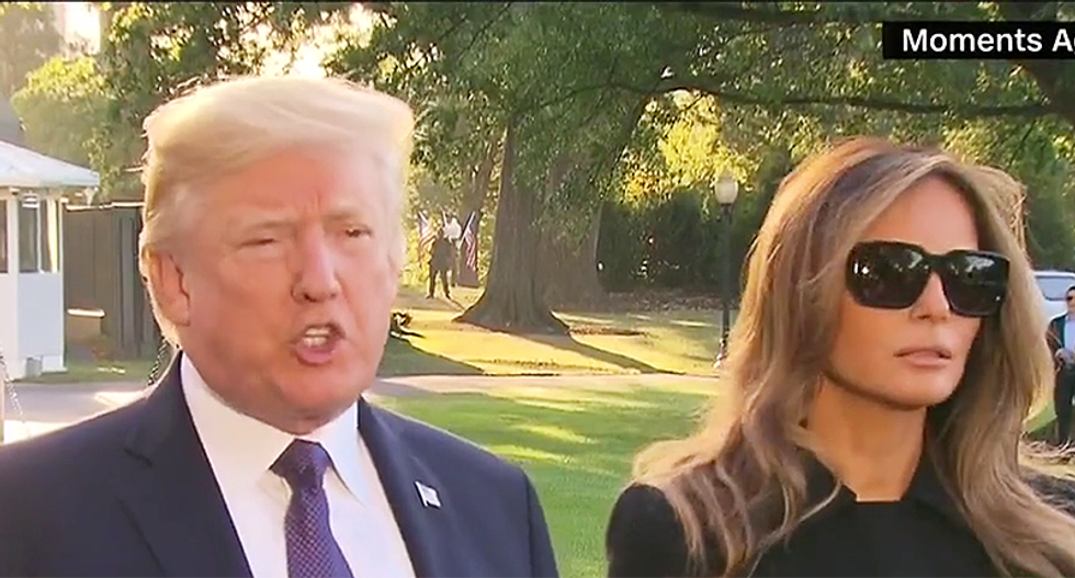 ‘Melanie’ trends on Twitter as Trump misspells first lady's name in hospital welcome home tweet