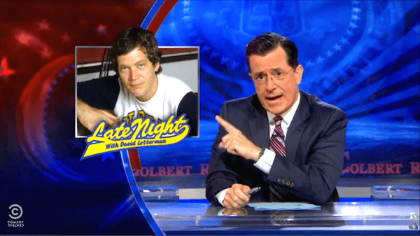 Colbert on Letterman: 'I learned more from watching Dave' than I did in college