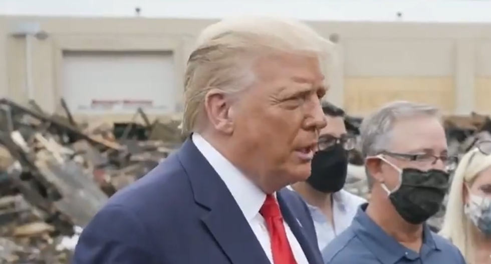 Trump staged a 'fascist photo shoot' in Kenosha in hopes of staying out of jail: Columnist