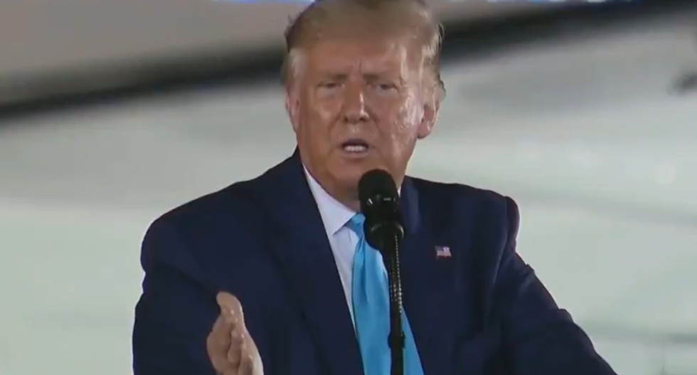 Trump once again tells supporters to commit voter fraud at stop in Pennsylvania